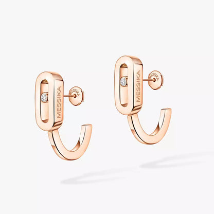 [Sparkle]MOVE CLASSIQUE MINI DIAMANT-CREOLENOHRRINGE