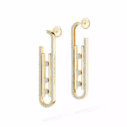 [sparkle Jewelry]Diamond Pendant Earrings Move 10Th