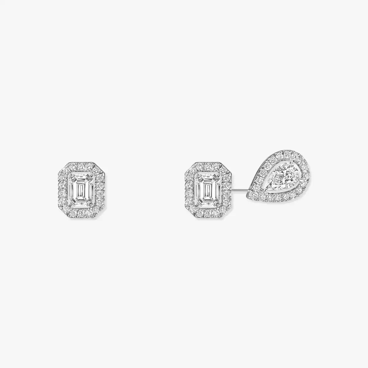 [Sparkle]MEINE ZWILLING 1+2 DIAMANT-OHRRINGE