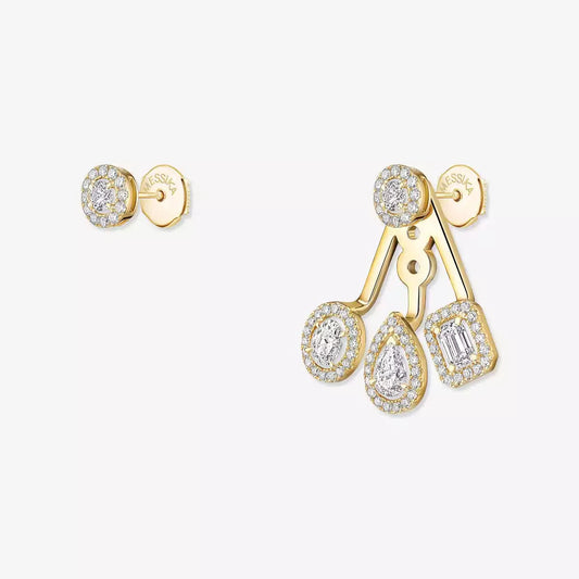 [Sparkle]MY TWIN TRIO DIAMOND EARRINGS