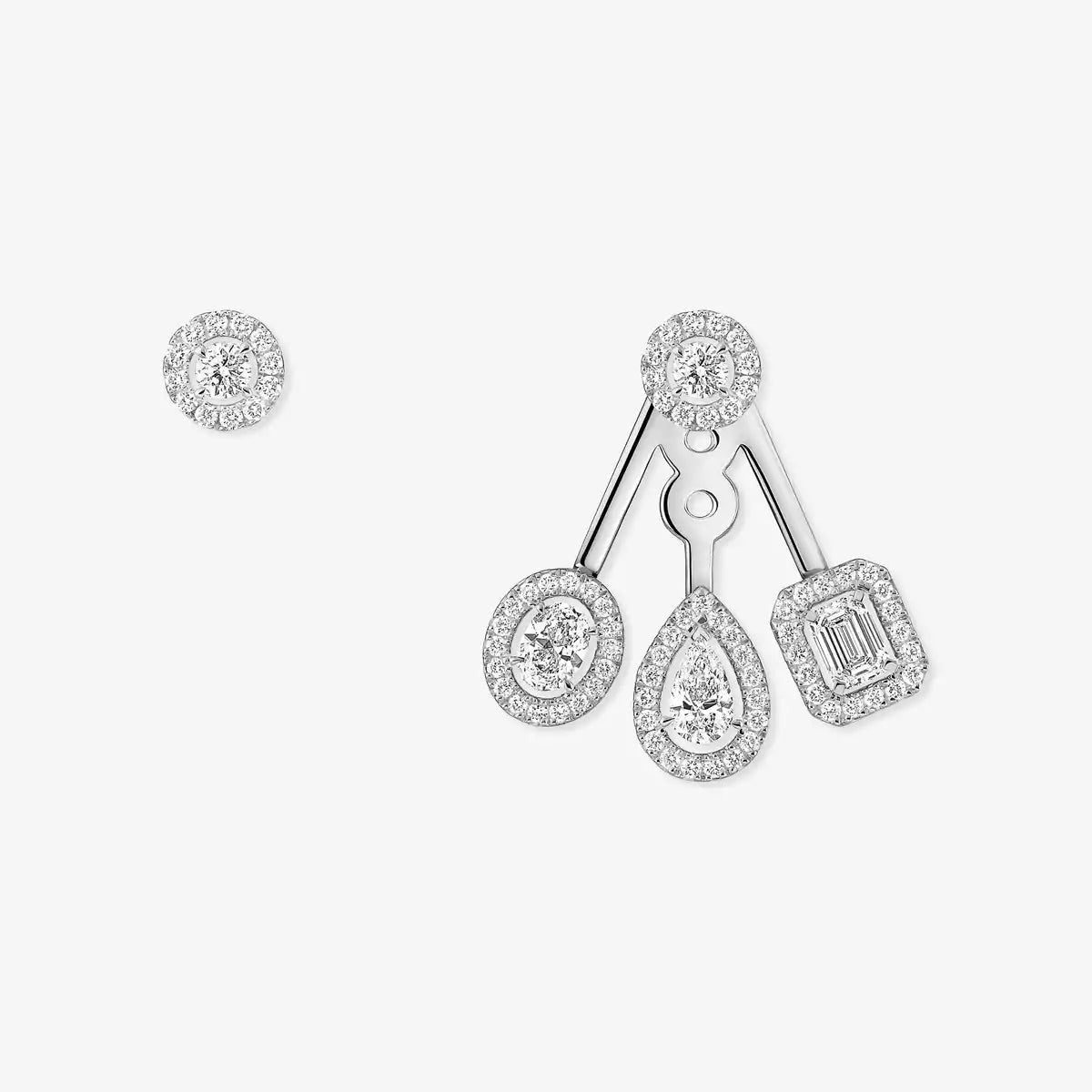 [Sparkle]MEINE ZWILLINGS-TRIO-DIAMANT-OHRRINGE