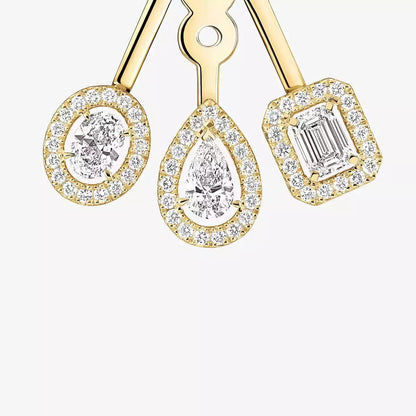 [Sparkle]MEINE ZWILLINGS-TRIO-DIAMANT-OHRRINGE