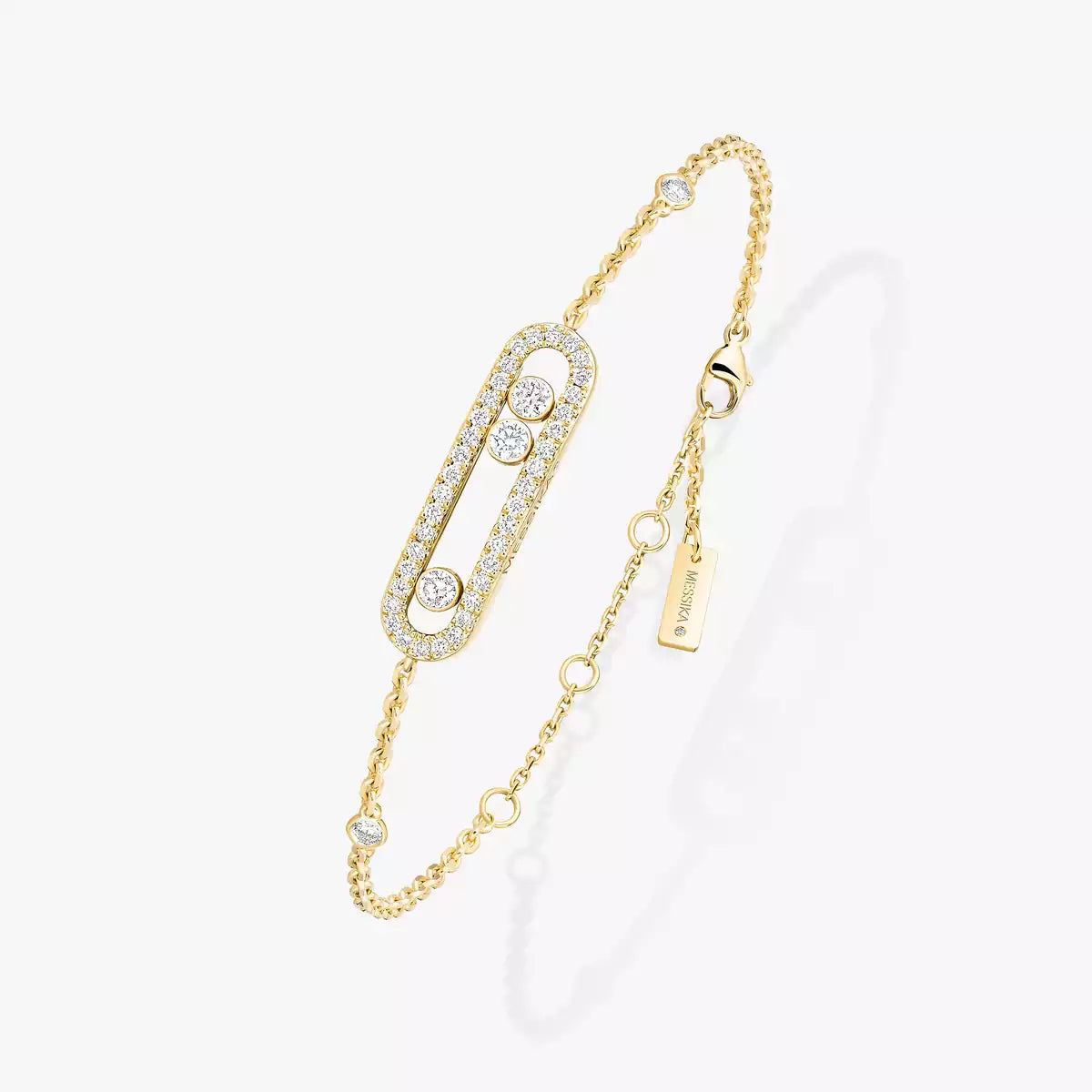 [Sparkle]パヴェ ベビー ムーヴ ダイヤモンドブレスレット