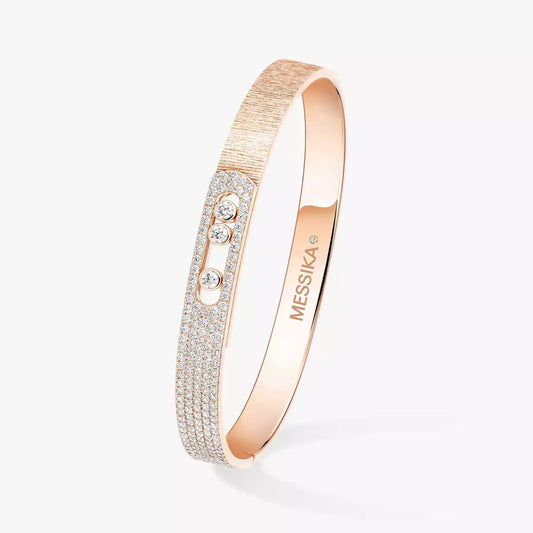 [Sparkle] NOA CISELÉ HALF-PAVÉ DIAMOND-ARMREIF