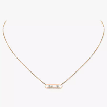 [Sparkle]MOVE PAVÉ ANHÄNGER 4 MOVING DIAMONDS HALSKETTE