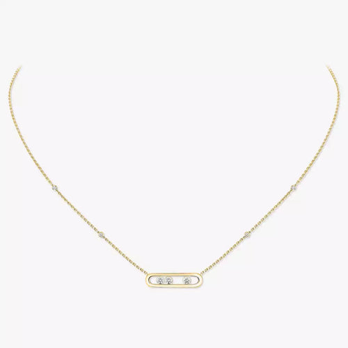 [Sparkle]MOVE PAVÉ ANHÄNGER 4 MOVING DIAMONDS HALSKETTE