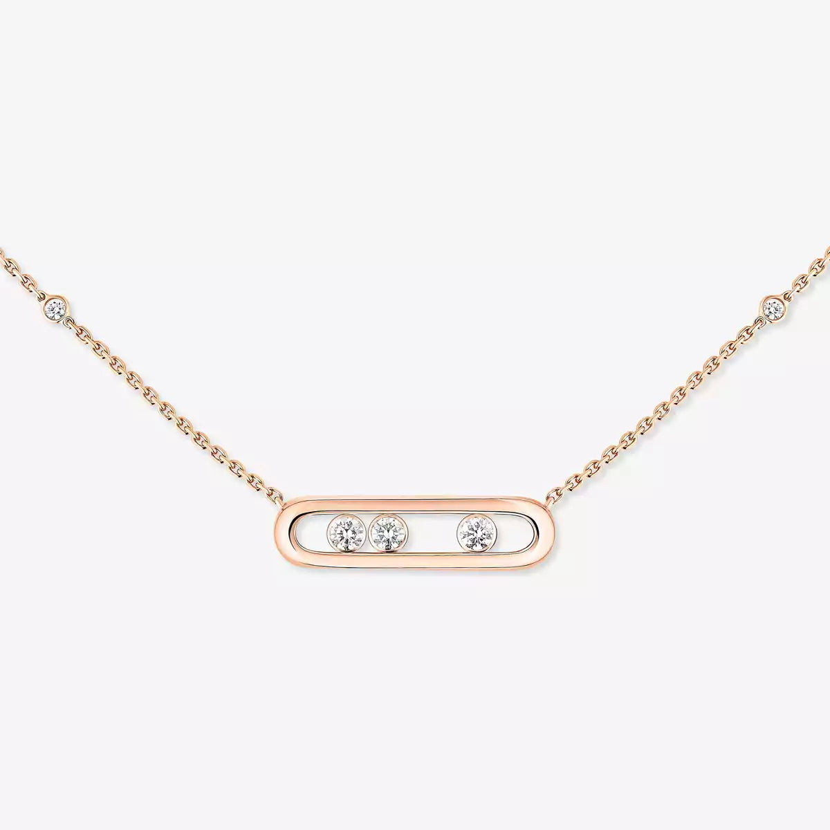 [Sparkle]MOVE PAVÉ ANHÄNGER 4 MOVING DIAMONDS HALSKETTE