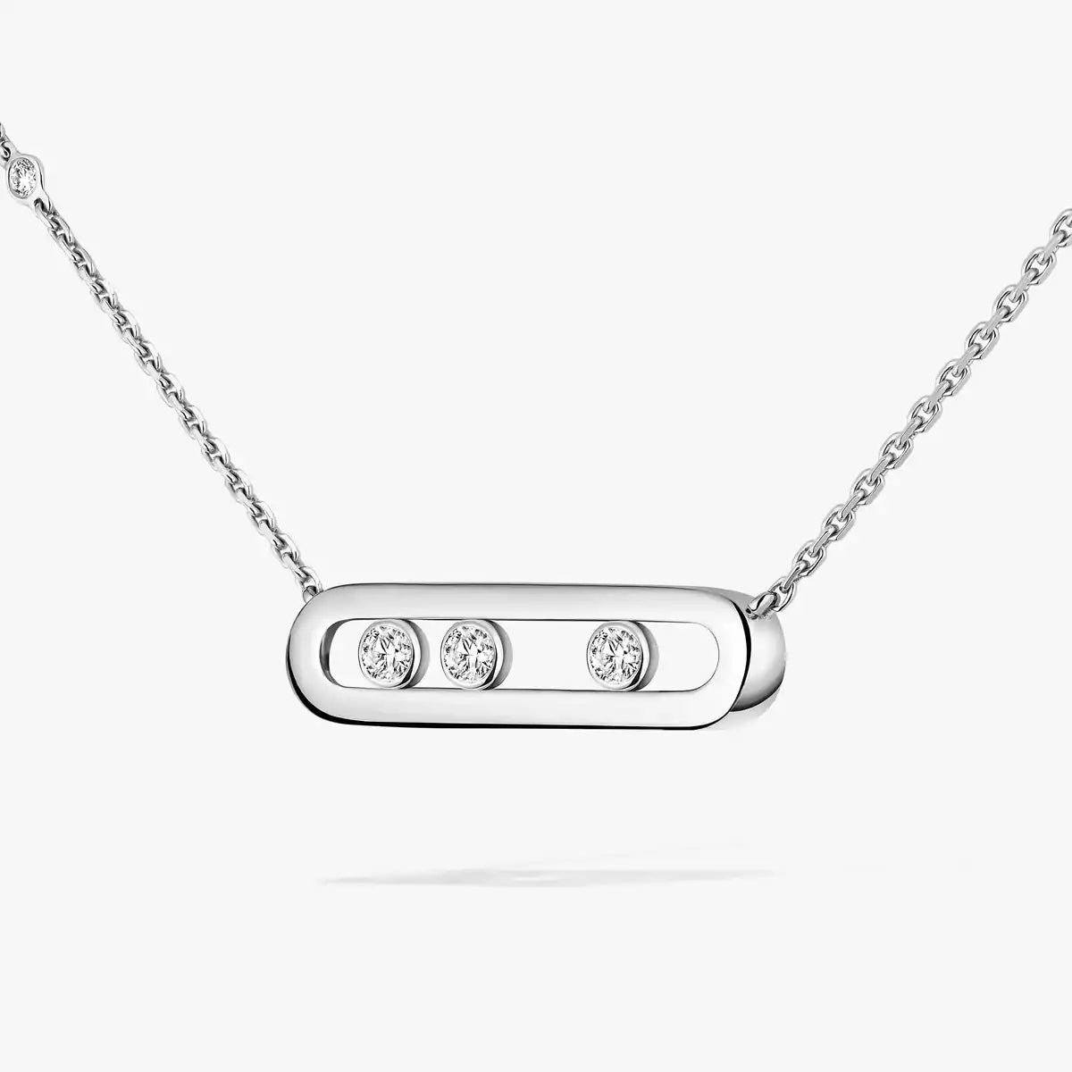 [Sparkle]MOVE PAVÉ ANHÄNGER 4 MOVING DIAMONDS HALSKETTE