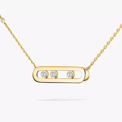 [Sparkle]MOVE PAVÉ ANHÄNGER 4 MOVING DIAMONDS HALSKETTE