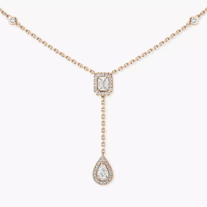 [sparkle Jewelry]Gold Diamond Tie Necklace