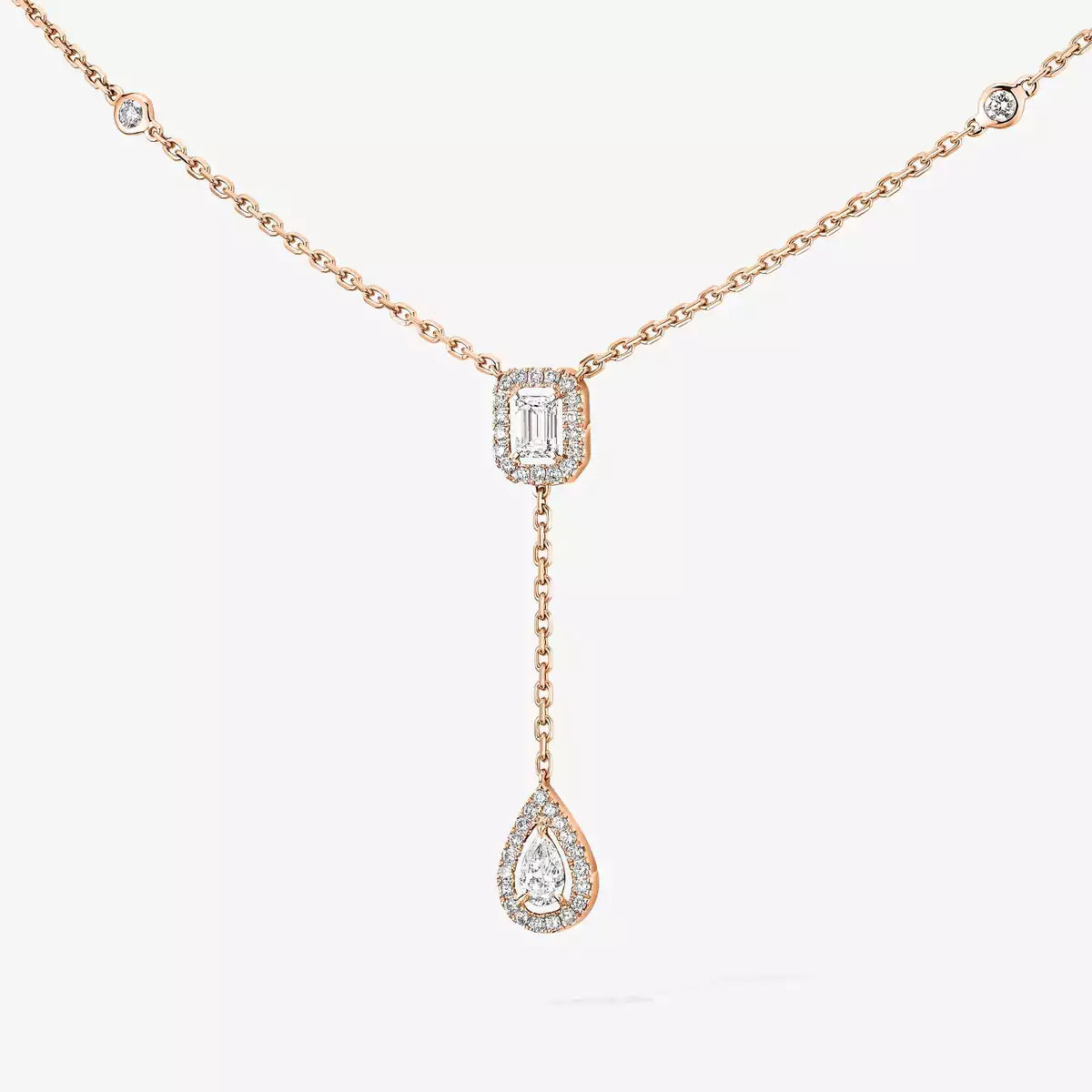 [sparkle Jewelry]Gold Diamond Tie Necklace