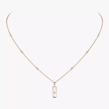 [sparkle Jewelry] Move Uno Gold Diamond Long Necklace