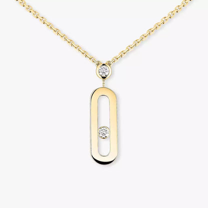 [sparkle Jewelry] Move Uno Gold Diamond Long Necklace