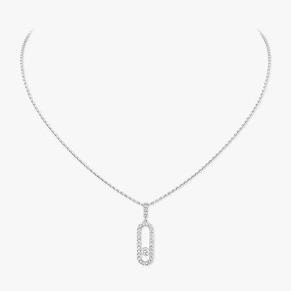 [sparkle Jewelry]Move Uno Diamond Necklace in Rose Gold