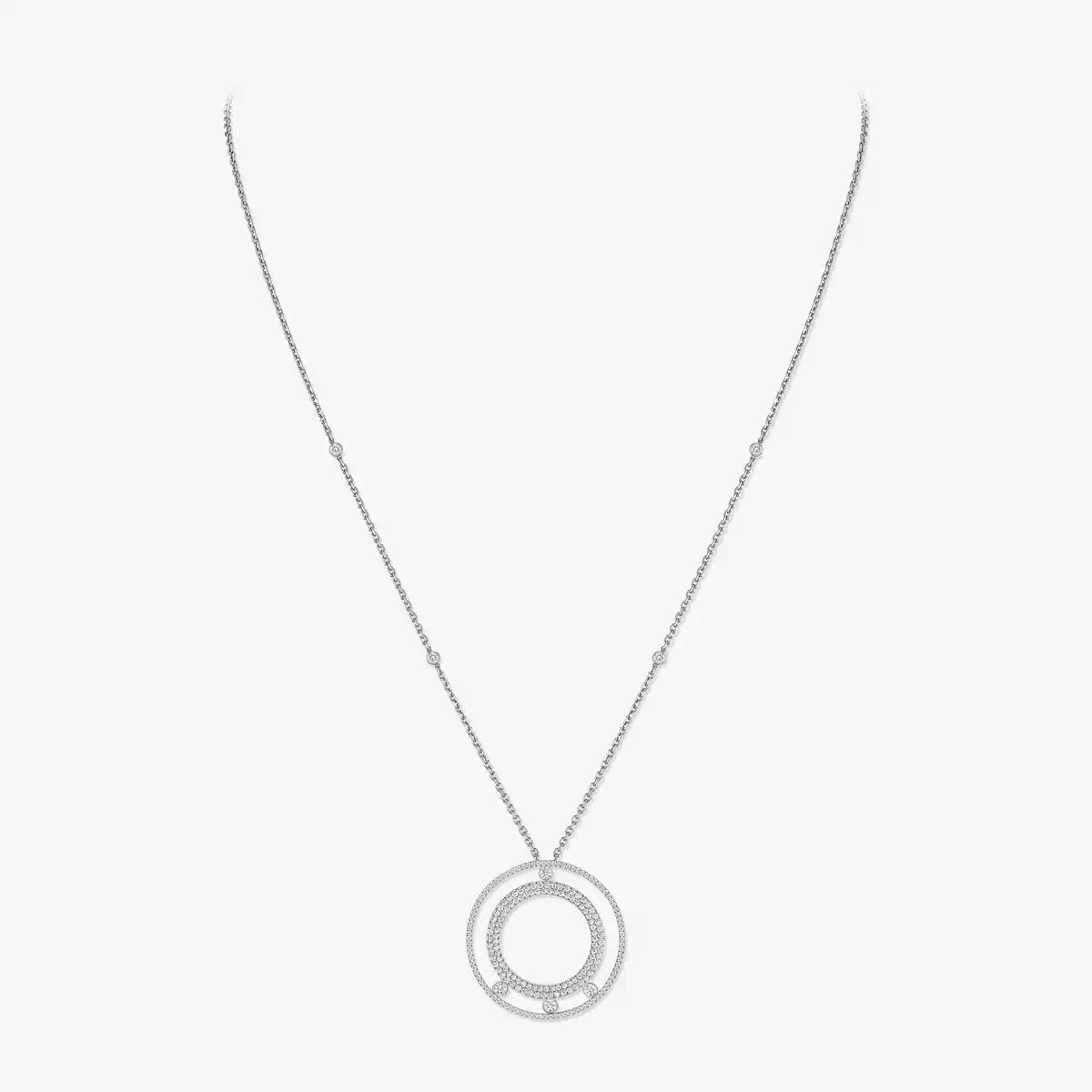 [sparkle Jewelry]Move Romane Long Pave_-Set Diamond Necklace