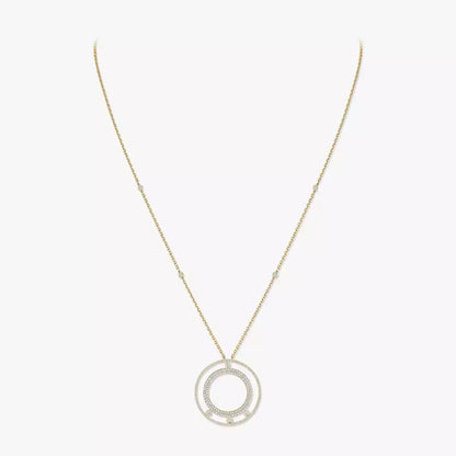 [sparkle Jewelry]Move Romane Long Pave_-Set Diamond Necklace