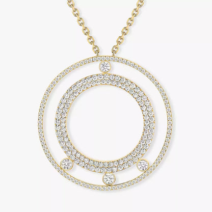 [sparkle Jewelry]Move Romane Long Pave_-Set Diamond Necklace