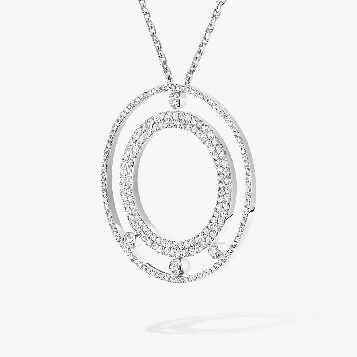 [sparkle Jewelry]Move Romane Long Pave_-Set Diamond Necklace