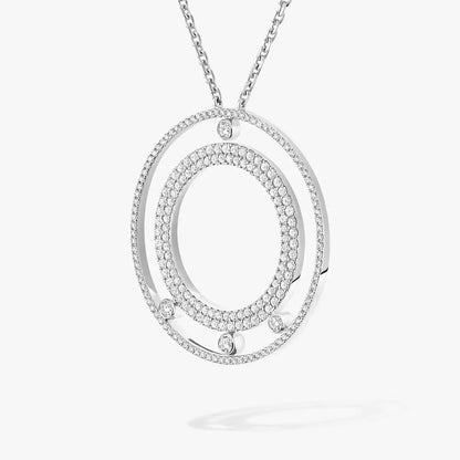 [sparkle Jewelry]Move Romane Long Pave_-Set Diamond Necklace