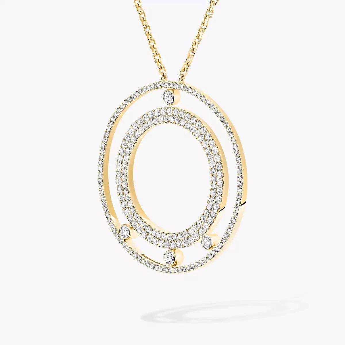 [sparkle Jewelry]Move Romane Long Pave_-Set Diamond Necklace
