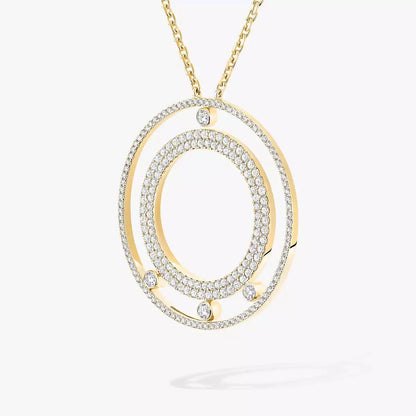 [sparkle Jewelry]Move Romane Long Pave_-Set Diamond Necklace