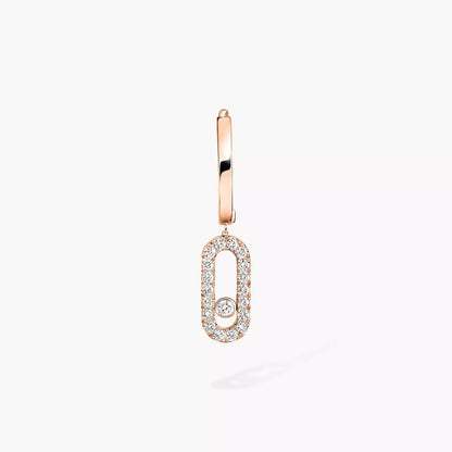 [Sparkle]MOVE UNO SINGLE DIAMANT-CREOLENOHRRINGE