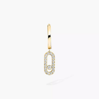 [Sparkle]MOVE UNO SINGLE DIAMANT-CREOLENOHRRINGE