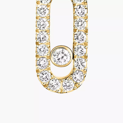 [Sparkle]MOVE UNO SINGLE DIAMANT-CREOLENOHRRINGE