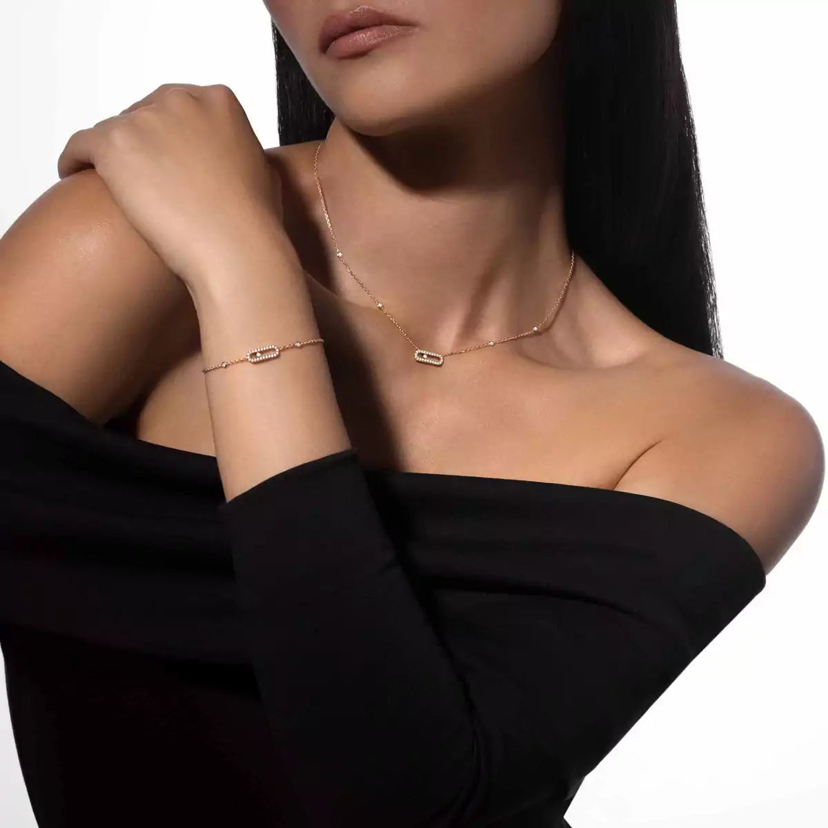 [sparkle Jewelry]Move Uno Diamond Bracelet