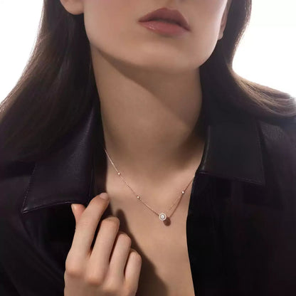 [Sparkle]JOY ANHÄNGER DIAMANTENHALSKETTE