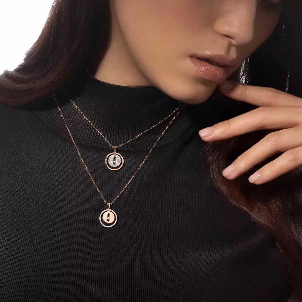 [sparkle Jewelry] Lucky Move Diamond Necklace