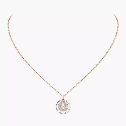 [Sparkle]LUCKY MOVE HALSDESIGN MIT VOLLSTÄNDIGER DIAMANTPAVÉ-AUSFASSUNG