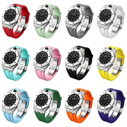 [Sparkle]Royal Oak Pop Exklusiv Stahlgehäuse & Silikonarmband mit Ladehalterung