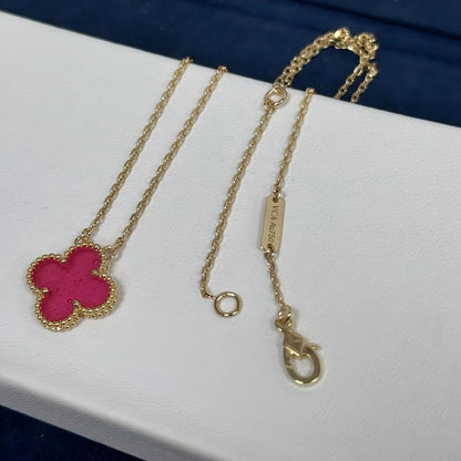[sparkle Jewelry] sparkle 1 MOTIFS PINK ENAMEL NECKLACE