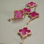 [sparkle Jewelry]sparkle 5 MOTIFS PINK ENAMEL BRACELET