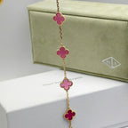 [sparkle Jewelry]sparkle 5 MOTIFS PINK ENAMEL BRACELET