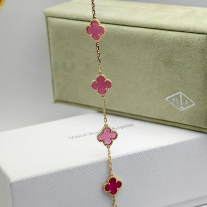 [sparkle Jewelry]sparkle 5 MOTIFS PINK ENAMEL BRACELET