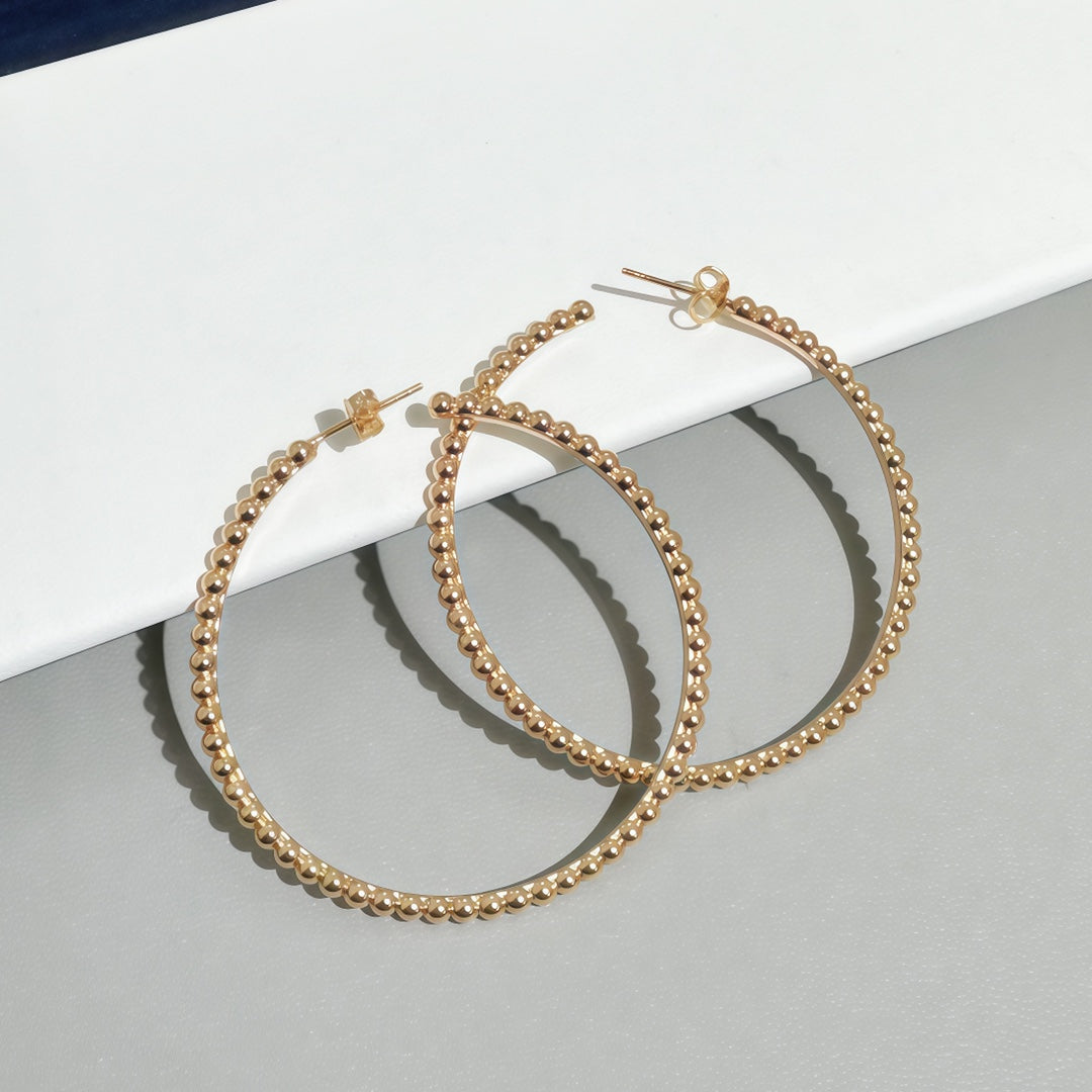 [sparkle Jewelry] SMOOTH BEAD STUD EARRINGS