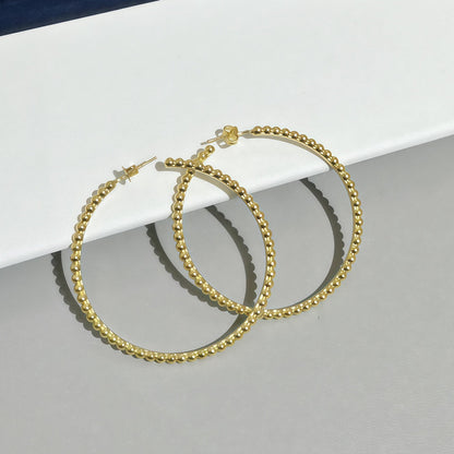 [sparkle Jewelry] SMOOTH BEAD STUD EARRINGS
