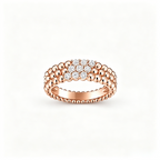 [sparkle Jewelry] THREE-ROW DIAMOND RING