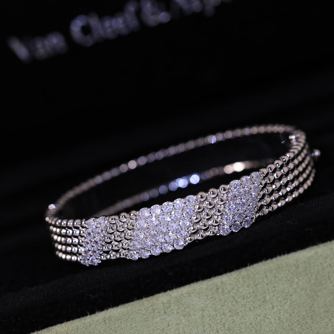 [sparkle Jewelry]  FIVE-ROW DIAMOND BRACELET