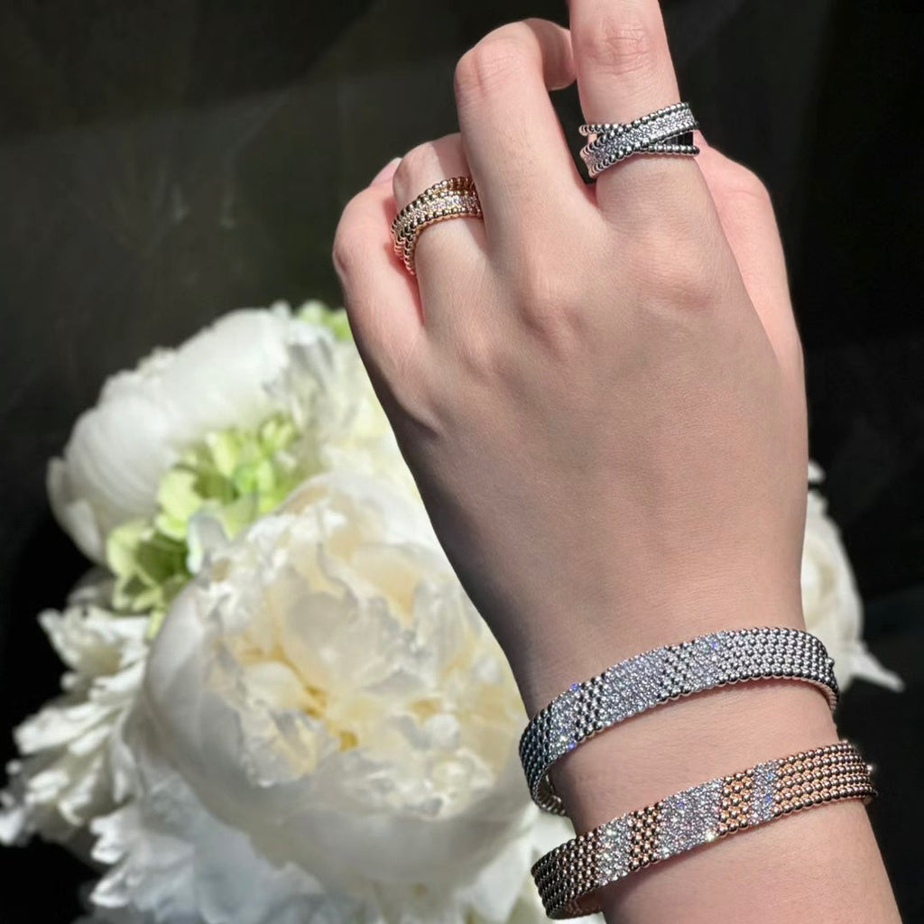 [sparkle Jewelry]  FIVE-ROW DIAMOND BRACELET