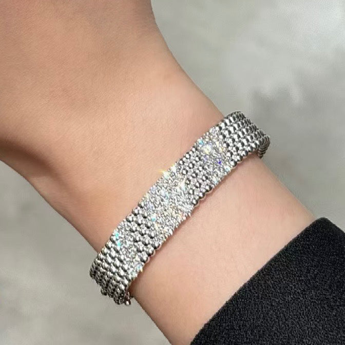 [sparkle Jewelry]  FIVE-ROW DIAMOND BRACELET