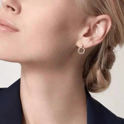 [sparkle Jewelery]TRINITY ON DIAMOND  EARRINGS