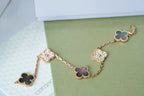 [sparkle Jewelry ] CLOVER 5 MOTIF GRAY MOP BRACELET COLLECTION