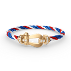 [sparkle Jewelry ]FORCE LARGE HORSESHOE HALF DIAMOND BRACELET GOLD