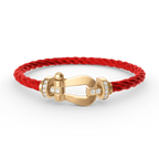 [sparkle Jewelry ]FORCE LARGE HORSESHOE HALF DIAMOND BRACELET GOLD