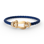 [sparkle Jewelry ]FORCE LARGE HORSESHOE HALF DIAMOND BRACELET GOLD