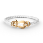 [sparkle Jewelry ]FORCE LARGE HORSESHOE HALF DIAMOND BRACELET GOLD