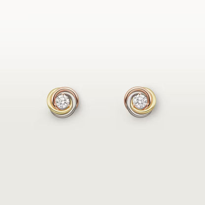 [sparkle Jewelery]TRINITY STUD DIAMOND EARRINGS